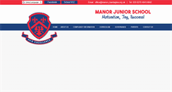 Desktop Screenshot of manorjunior.co.uk