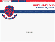 Tablet Screenshot of manorjunior.co.uk
