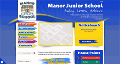Desktop Screenshot of manorjunior.com